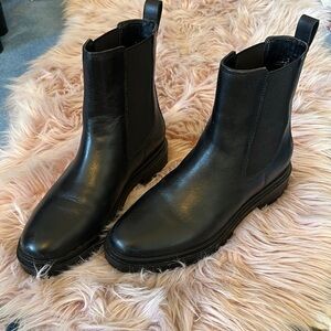 Black Ralph Lauren Leather Women’s Boots